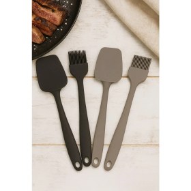 Resim Ckm Silikon Yanmaz Yapışmaz Large Spatula ve Yumurta Fırçası Büyük Boy Spatula Se 