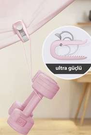 Resim TechnoStation Pratik Mandallı Yorgan Sabitleme Aparatı Seti 10 Adet Yorgan Yastık Nevresim Kaydırmaz Mandal 