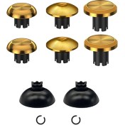 Resim Spibicyy Ps5 Swıtch Pro/xbox/ps4/ps5/edge Kontrolcüsü Için Thumbstick'ler, Analog Çubuk Joystick Thumbstick Altın (Yurt Dışından) 
