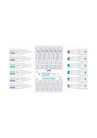 Resim Markör Üç Boyutlu Çift Çizgi Twın Uç 6 Renk Set F1533 Mavi 