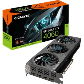 Resim GIGABYTE VGA GeForce RTX™ 4060 EAGLE OC 8GB, 128 Bit, GDDR6, HDMI Ekran Kartı - GV-N4060EAGLE OC-8GD 