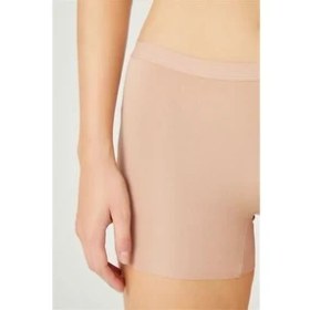 Resim Cottonhill Kahverengi Basic Lazer Kesim Dikişsiz Kadın Boxer 
