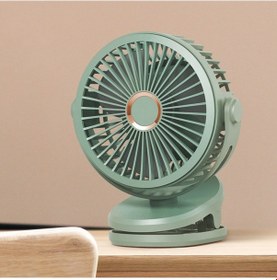 Resim Usb Type-c 10000mah Şarj Edilebilir Taşınabilir Masa Vantilatörü Yeşil, 