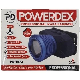 Resim Powerdex Pd-1572 Kafa Feneri Lacivert - Siyah 