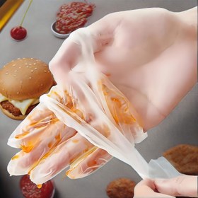 Resim 100 adet Ultra-Yumuşak, Gıda Sınıfı TPE Eldivenler - Hafif, Esnek, Mutfak, Gıda Hazırlığı ve Restoran Kullanımı için Mükemmel - En İyi Hijyen ve Konforu Garantiler, Hijyen Eldivenleri|Yumuşak Dokulu Eldivenler|Dayanıklı Eldivenler 