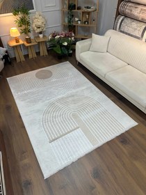 Resim FLORİDA - Kaymaz Deri Taban Makinede Yıkanabilir Salon Oturma Odası Mutfak Halısı - QUANTUM SERİSİ / SAÇAKLI / 160x230 (4m²) 