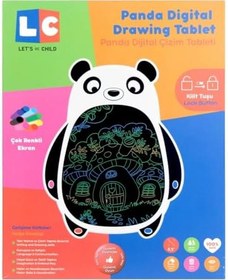 Resim Nessiworld LCD Dijital Renkli Panda Çizim Tableti 8,5 İnç 