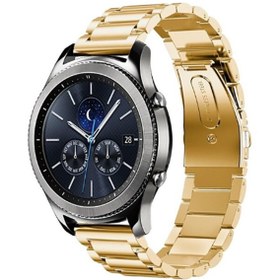 Resim Samsung Gear S2 (20mm) Kordon\u002Fkayış Paslanmaz Çelik Klipsli Metal Kordon Kayış 
