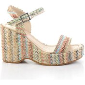 Resim Çok Renkli Kadın Dolgu Topuklu Ayakkabı K05688950228 Çok Renkli 
