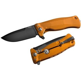 Resim Lionsteel Sr22 Aluminium Orange Black Blade Kamp Çakı Çok Renkli 