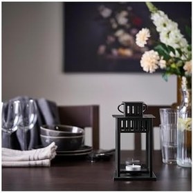 Resim Fener, siyah, 20 cm, iç-dış mekan 