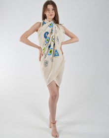 Resim Müslin Rabia Göz Desenli Peştemal - Müslin 