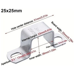 Resim Willowhaven 304 Paslanmaz Çelik 25x25 M U Boru Kelepçesi Hortum Bağlama 