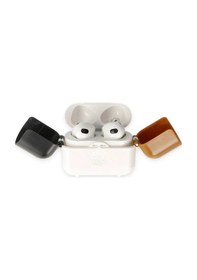 Resim Newface Apple Uyumlu AirPods 3 3.nesil Basmalı Kılıf - Beyaz-siyah-kahverengi 