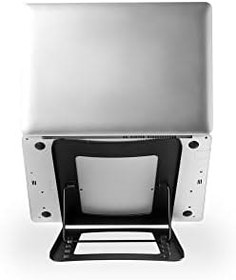 Resim DIGITUS Dizüstü bilgisayar standı - 5 pozisyonda ayarlanabilir - 10 inç ila 15 inç dizüstü bilgisayarlar için - sağlam çelik - siyah 