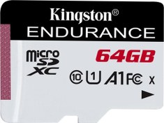 Resim SDCE-64GB 64GB microSDXC Endurance 95R-30W C10 A1 UHS-I Card Only Hafıza Kartı Kingston