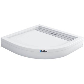 Resim Oval Panelli Duş Teknesi | Mod+ - 80x80 / Beyaz / Düz 