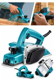 Resim MOONSHOP Pro 4400 Watt Motor Korumalı Otomatik Şanzıman Çift Bıçaklı Planya Rende Makinesi Garantili 