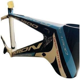 Resim Kron Xc 1500 Modeli 26 Jant Karbon Kadro 26 Jant Carbon Bisiklet Gövdesi Siyah Mavi 