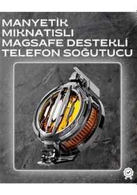 Resim Diğer Led Işıklı Telefon Soğutucu Ultra Sessiz Fan Mıknatıslı Ve Aparatlı Bağlantı 