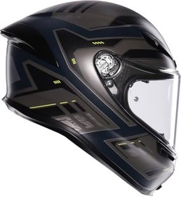 Resim AGV K6 S Motosiklet Kaskı Kapalı Kask Enhance Matt Grey Yellow Fluo S 