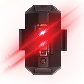Resim Space 24 SPK01 Şarjlı 7 Renkli Led Flaşör Siyah 