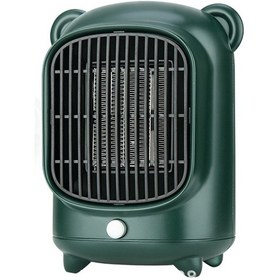 Resim Hfambition Yeşil Mini Masa Üstü Isıtıcı - Ofis Ve Ev İçin Sessiz Ptc Seramik Isıtıcı, 500w 