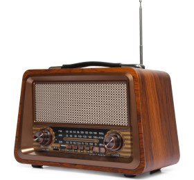 Resim Bayındır Elektronik Gerçek Ahşap Eskitme Bluetooth Hoparlör Mp3 Çalar Müzik Kutusu Nostaljik Radyo 