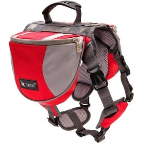 Resim Neevoyu Kırmızı Köpek Sirt Çantası M Boy, Yansıtıcı Çubuklu, Seyahat İçin, Nilon+pvc Malzeme, Kuyruk Kıvrımı Tasarımı Kırmızı 