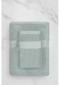 Resim 2 Parça Battal Lüks Premium Banyo Spa Havlu Takımı 90x170 Cm Açık Gri Çok Renkli 