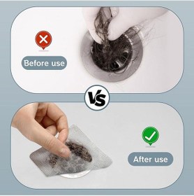 Resim Mainshop 40 Adet Yapışkanlı Tek Kullanımlık Banyo Gider Saç Kıl Mutfak Evye Çöp Ayırma Süzgeci M-740 Çok Renkli 