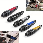 Resim Popüler Seçim Motosiklet Off-road Araç Kaymaz Ayak Dinlenme Yerleri Alüminyum Alaşım Renkli Ayak Pedalları Arka Pedallar Evrensel Arka Pedal 