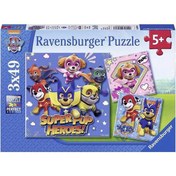 Resim Ravensburger 3x49 Parça Puzzle Paw Patrol 080366 