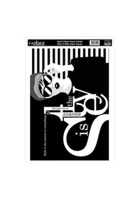 Resim Cadence Siyah&beyaz Kumaş Transfer 21x30 Cm. Kts-003 