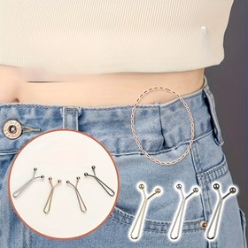 Resim Basit Stil Alşım Broş & Pimler Seti - Esnek Metal Güvenlik Pimleri İşıtıklar, Pantolonlar, Yaka ve Kollarda Kullanım İçin - Kaplama Yok, Ayrılabilir, Sıkısız Tasarım Günlük ve Spor Giyim İçin - Tüm Mevsim Uyumlu 