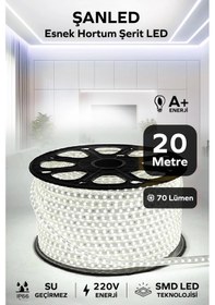 Resim Hortum Esnek 220v Şerit Led Beyaz 20 Metre 20 Metre 