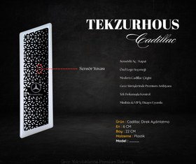 Resim Cadillac Gazetelik direk lambası Mercedes (Sensörlü) - Beyaz 