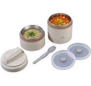 Resim Aryıldız Bento Lunch Box Yemek Termosu Katlı 1200 Ml Ar262269 Bej 