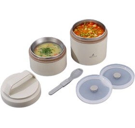 Resim Aryıldız Bento Lunch Box Yemek Termosu Katlı 1200 Ml Ar262269 Bej 