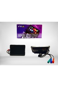 Resim KOWLOON MOTOSİKLET VE BİSİKLET CARPLAY ANDROİD AUTO ÇİFT KAMERALI 