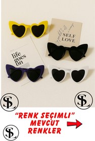 Resim Straight Light 4'lü Kalpli Gözlük Seti – Renk Seçimli | Gelin, Damat, Nedime, Düğün, Kına, Parti 