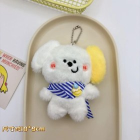 Resim OEMG Yeni Yaratıcı Sevimli Anahtarlık Karikatür Peluş Bebek Kolye Çok Yönlü Anahtarlık Kolye Çanta Bebek Çekicilik (Yurt Dışından) 