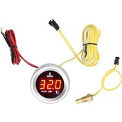 Resim Pazly 52mm Araç Su Sıc. Göst., Led Ekranlı, 0-120 Ölçüm, Alarm Fonksiyonlu 