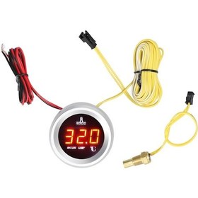 Resim Pazly 52mm Araç Su Sıc. Göst., Led Ekranlı, 0-120 Ölçüm, Alarm Fonksiyonlu 