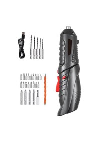 Resim Teltree 3.6v Usb Şarjlı Li-poly Elektrikli Tornavida Seti, 3.5nm Tork, 250rpm Hız, Led Aydınlatma, 25 Parça, Siyah Doğru-kıvrık Mod 