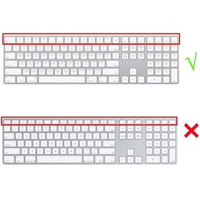 Resim Magic Keyboard2 Uyumlu Klavye Koruyucu İngilizce Türkçebaskı A1843 Şeffaf 
