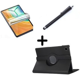 Resim Huawei Uyumlu Matepad SE 10.4 Kılıf Dönen Tablet Kilifi Ekran Koruyucu+Kalem 