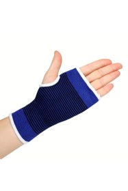 Resim Yenimiyeni 1 Çift Mavi Sporcu El Bilek Koruyucu Ağrı Bandajı El Bandajı Sporcu Bilekliği 