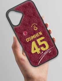 Resim Galatasaray Victor Osimhen 3. Forma İmzalı Cam Telefon Kılıfı - iPhone 17 
