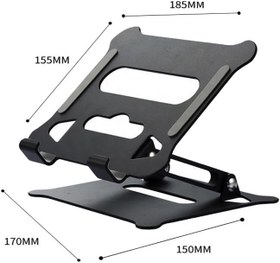 Resim Coverzone Ayarlanabilir Katlanabilir Tablet Standı 370g | Paslanmaz Çelik Tablet Tutucu, Açı Ayarlı, Portatif Masaüstü Tablet Standı, Sadece iPad ile Uyumlu Stant | Z19 